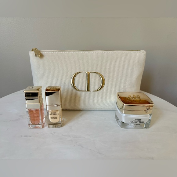 Dior Handbags - Dior Prestige Skincare Trio with Elegant Cream Pouch